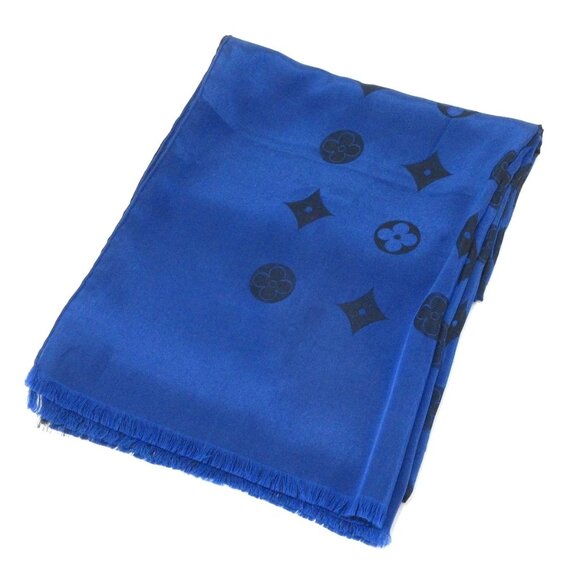 LOUIS VUITTON Etole Venice Blue Dark Navy - Unconfirmed Scarf Silk 223-071925 - Picture 1 of 7